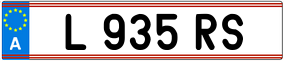 Trailer License Plate